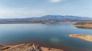 Water view featuring a mountainous background