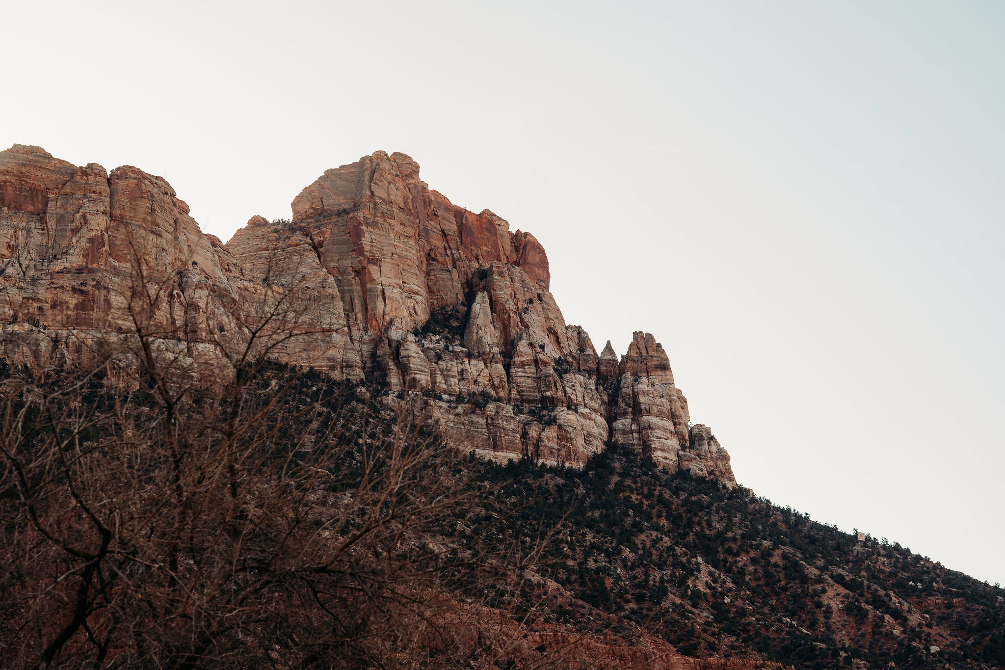 View of mountain background