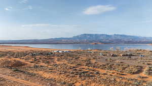 Water view featuring mountains