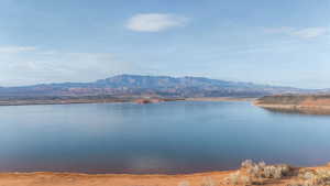 Water view with mountains