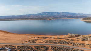Water view featuring a mountain backdrop