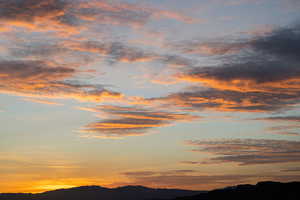 Water view featuring a mountain backdrop