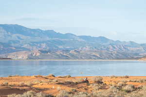 Water view featuring a mountainous background