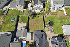 Aerial view of residential area