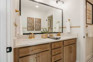 Bathroom with double vanity