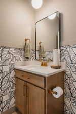 Half bath featuring vanity