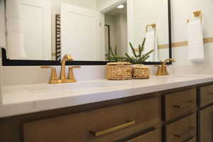 Full bath with double vanity