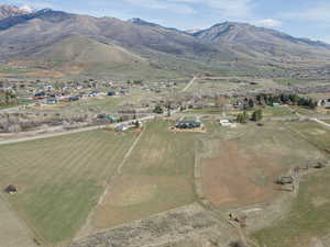 View of property location with rural landscape and mountains