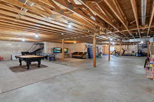 3000+ square feet Unfinished basement