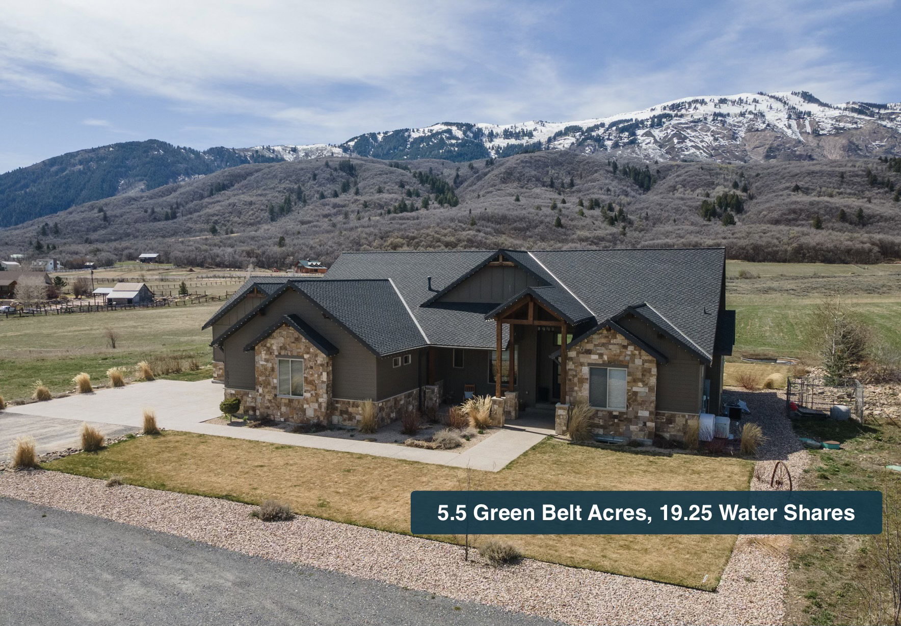 Expansive mountain backdrop
