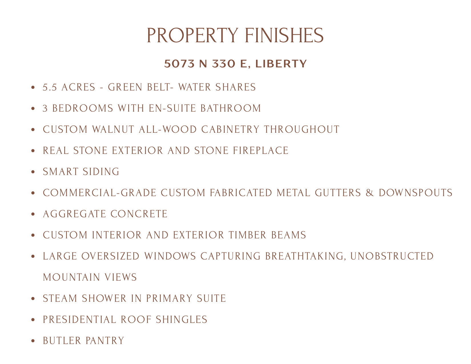 Property Finishes