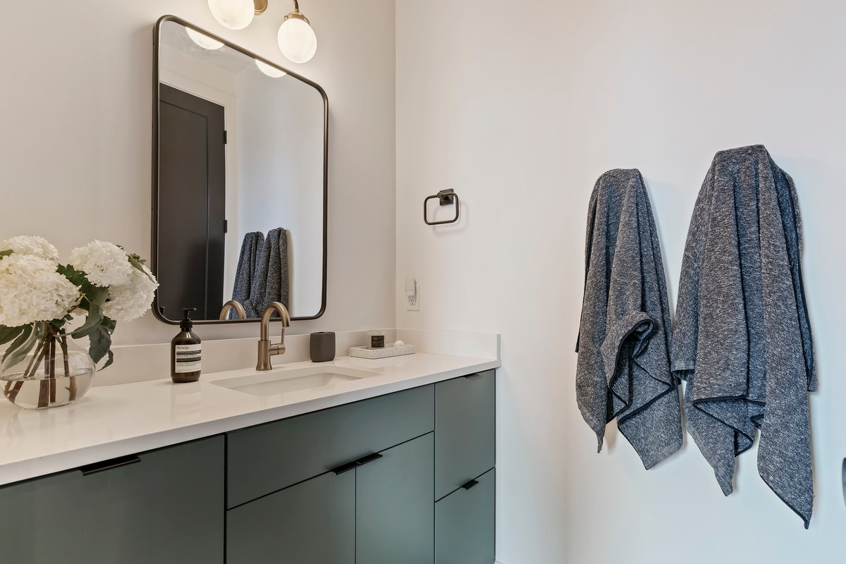 Bathroom featuring vanity
