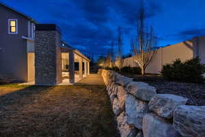 Fully fenced yard