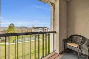 Balcony with a residential view