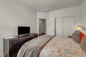 Bedroom with a closet