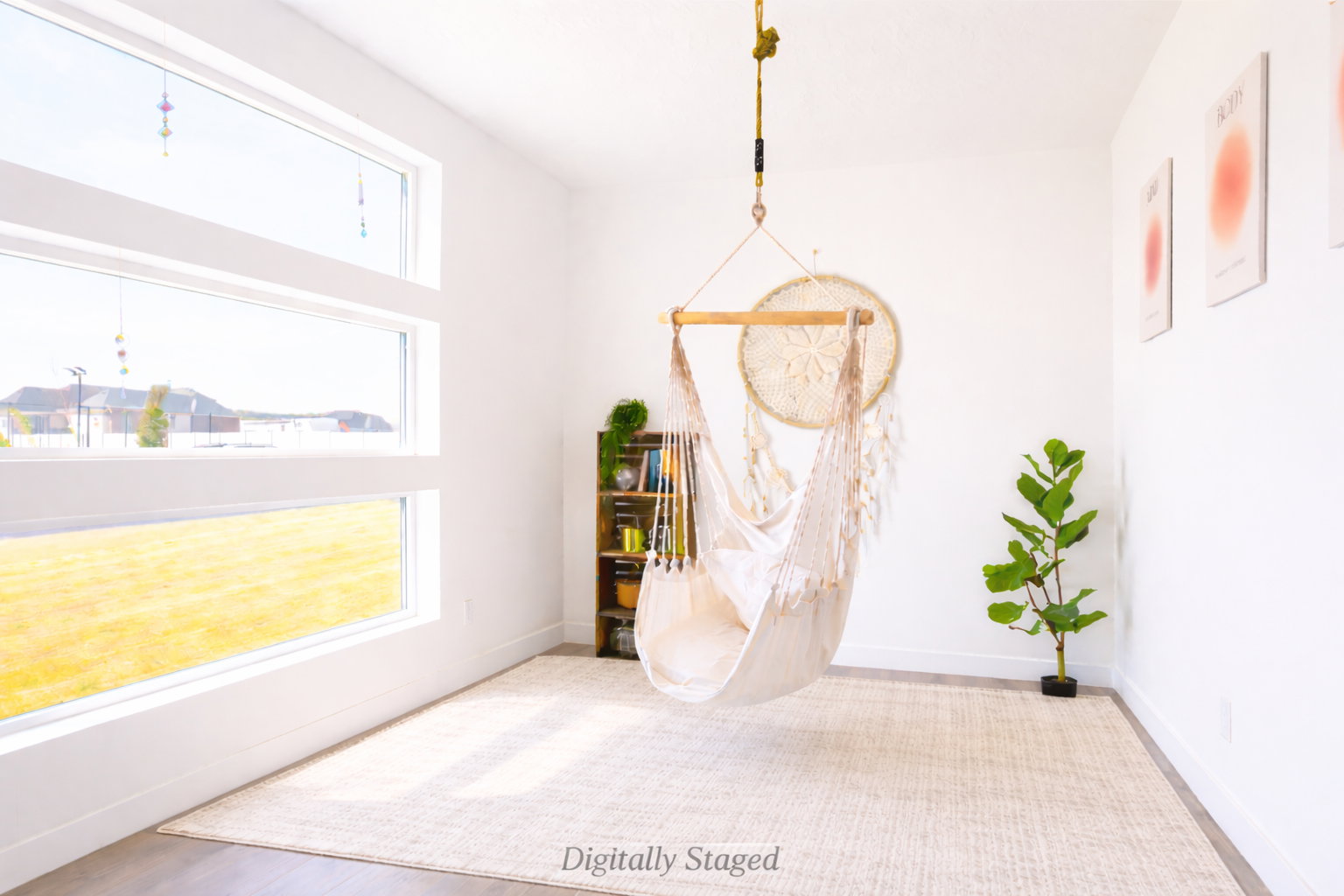 Empty room with baseboards and light wood-style flooring