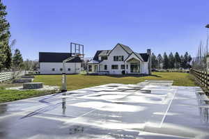 View of basketball court featuring basketball court