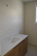 Bathroom featuring vanity