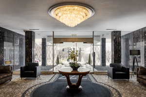 Community lobby featuring floor to ceiling windows