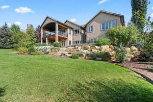 Rear view of property