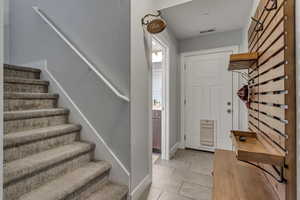 Entrance foyer with stairway