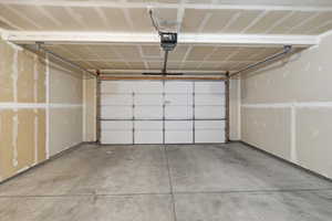 Extra Large Garage with a garage door opener