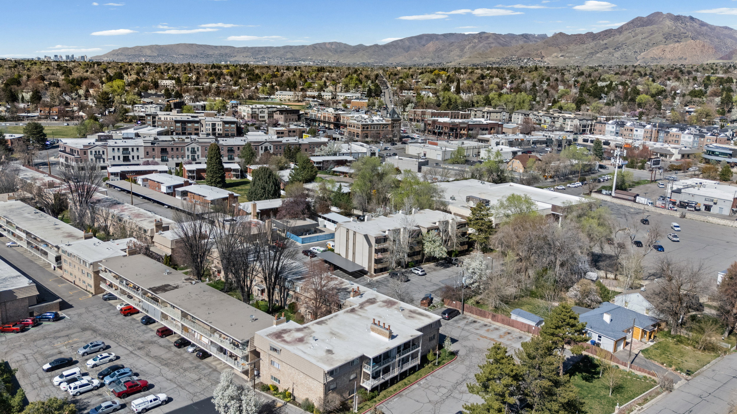 Aerial view of mountains