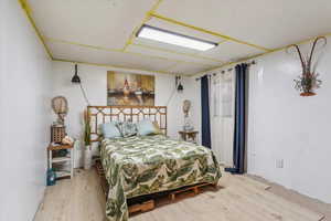 Bedroom featuring light wood-type flooring