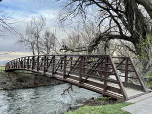 View of community featuring a water view