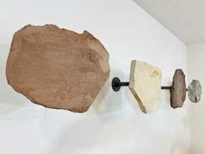 Detailed view of a textured ceiling