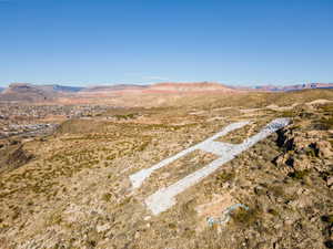 Mountain view featuring a desert landscape and rural landscape