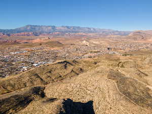 Mountain view featuring a desert landscape and rural landscape