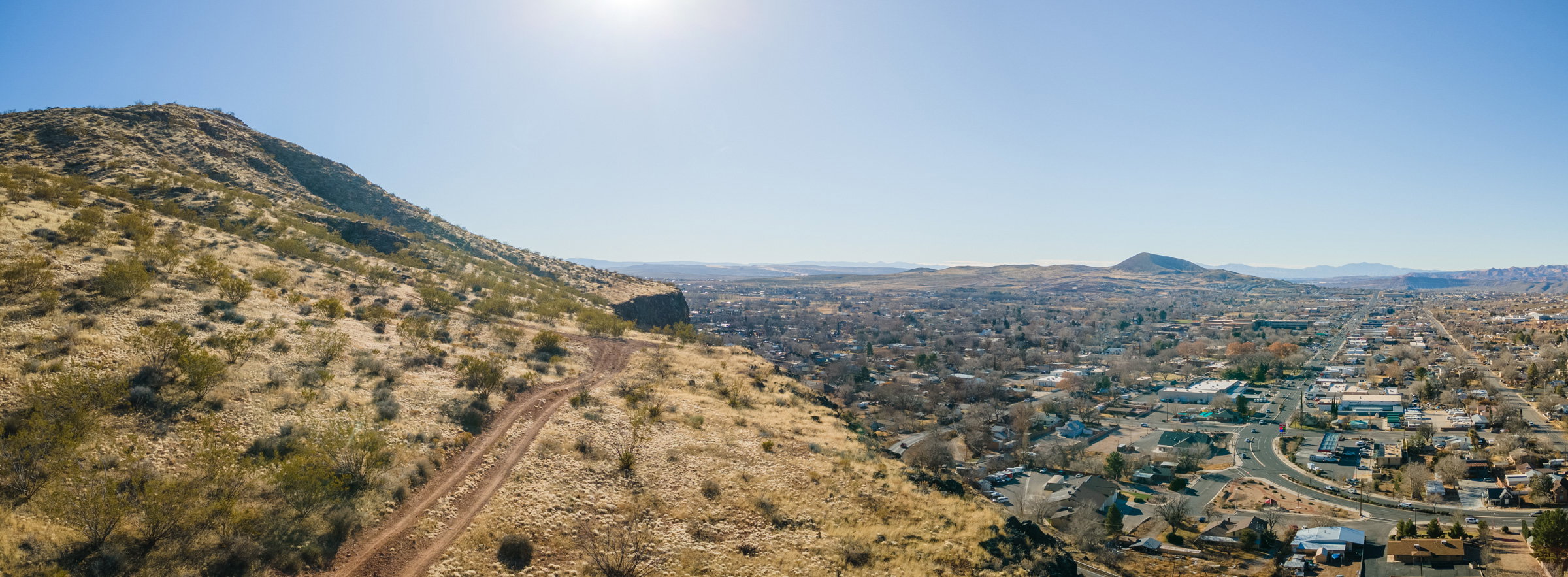 View of mountain background