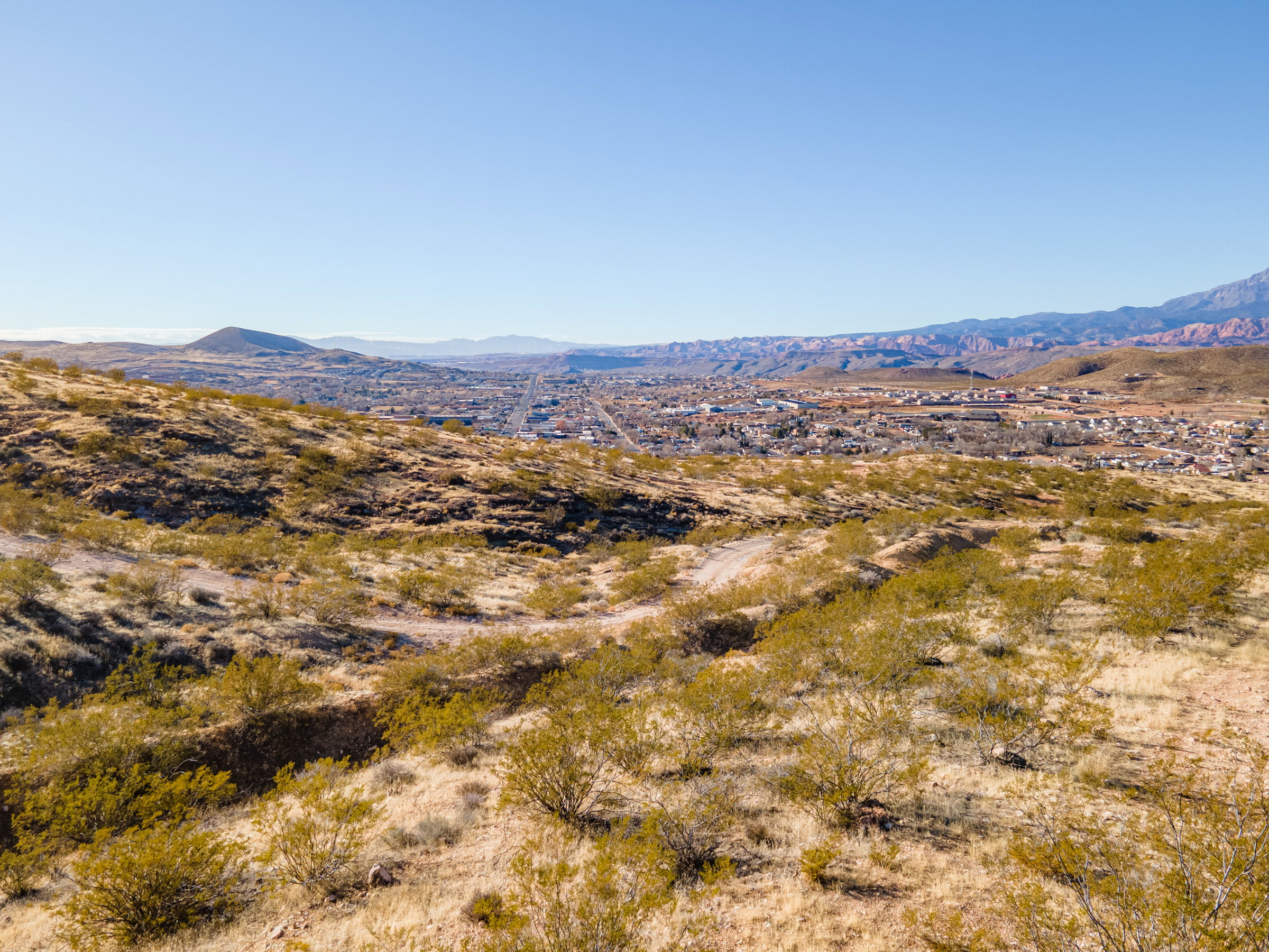 View of mountain background