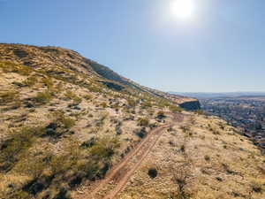 View of mountain background with rural landscape