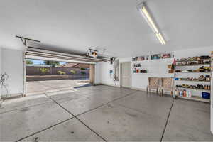 Garage with baseboards