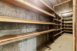 View of storage room