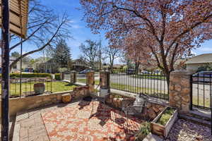 Basement apartment terrace