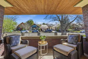 View of patio / terrace featuring a residential view