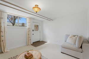 Basement apartment foyer