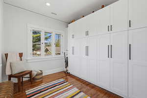 Butler's pantry with built-in storage off the main kitchen