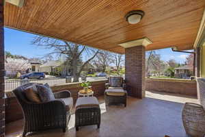 Large covered front porch