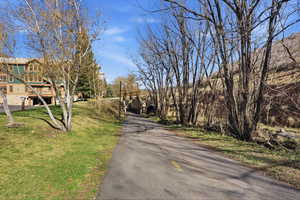 View of asphalt road