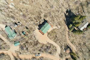 View from above of property