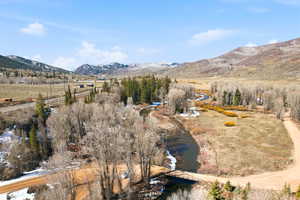 The Weber River from within Beaver Springs subdivision