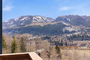 Mountain view from deck