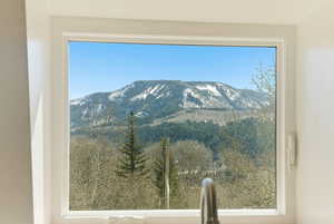 View of mountain background