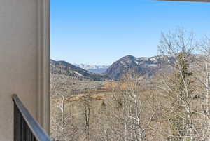 View of mountain background