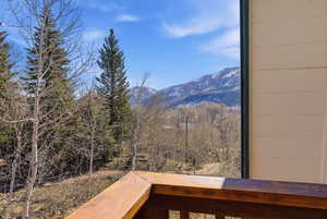 View of mountain backdrop