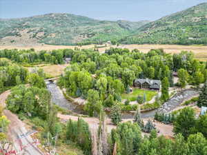 The Weber River from within Beaver Springs subdivision